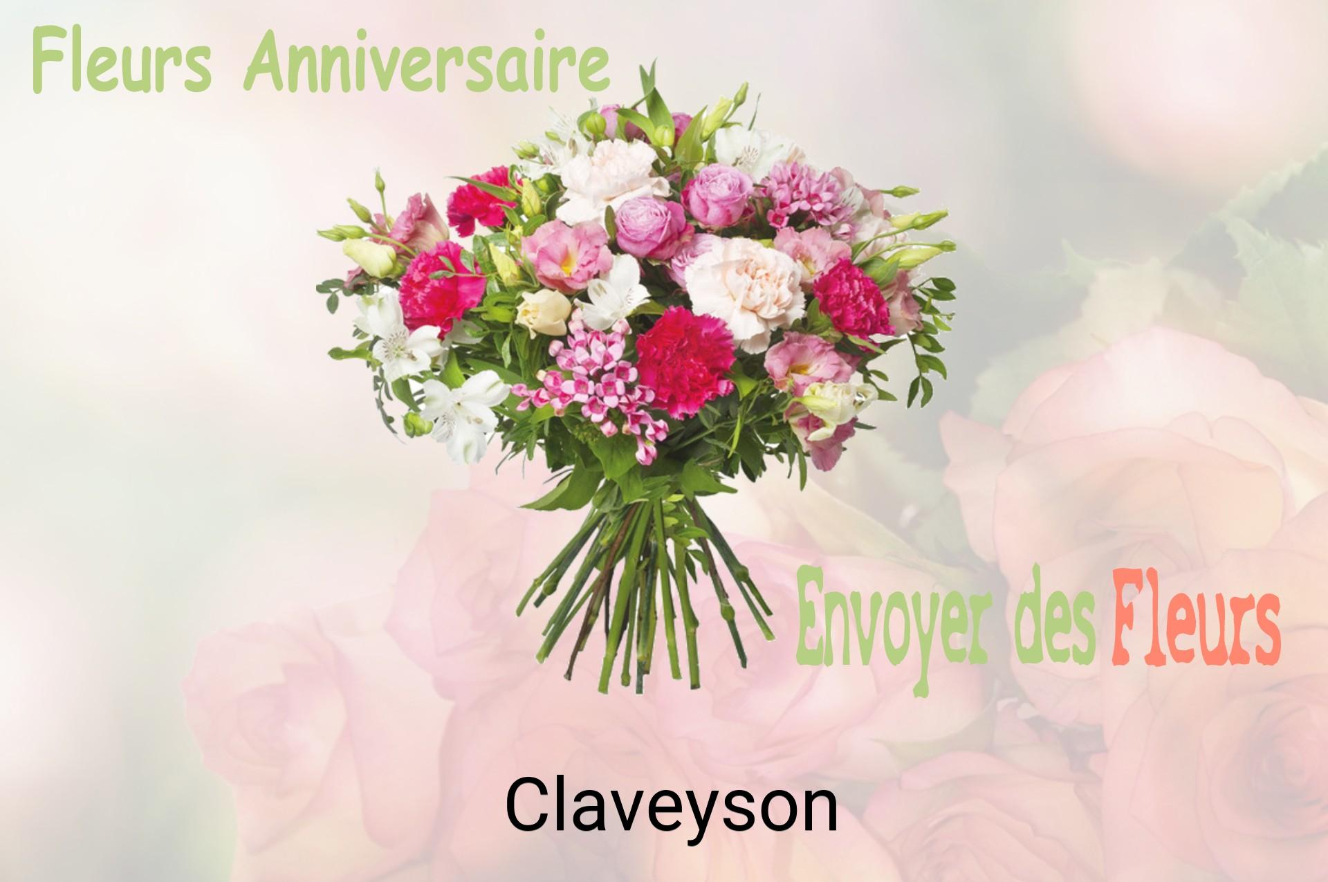 Bouquet de fleurs d’anniversaire livré à Claveyson