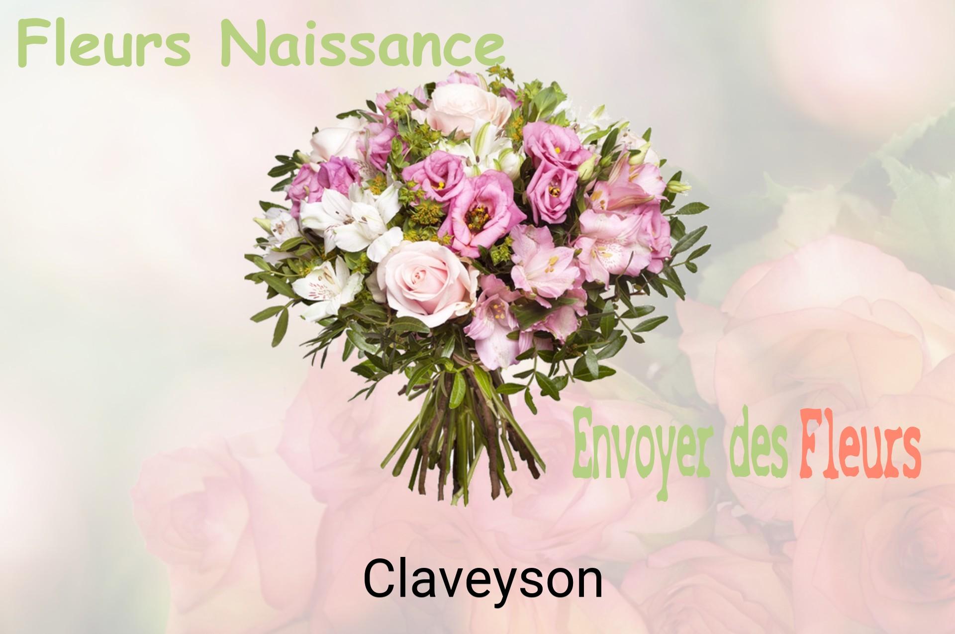 Bouquet de fleurs de naissance livré à Claveyson